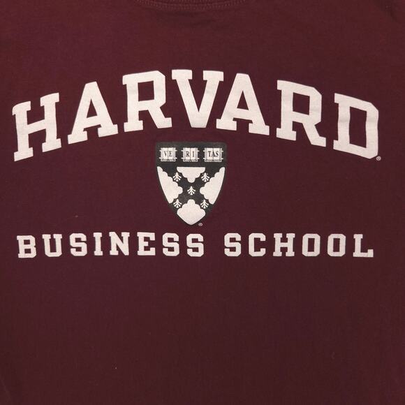Champion Harvard Short Sleeve College Shirt Adult Mens Size Small S Maroon - Picture 4 of 9